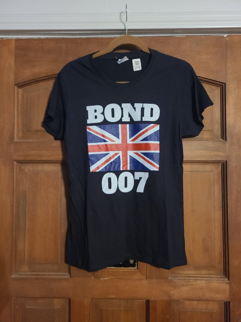 VTG Bond 007 T-Shirt United Kingdom Flag Sz M Port Company NEW